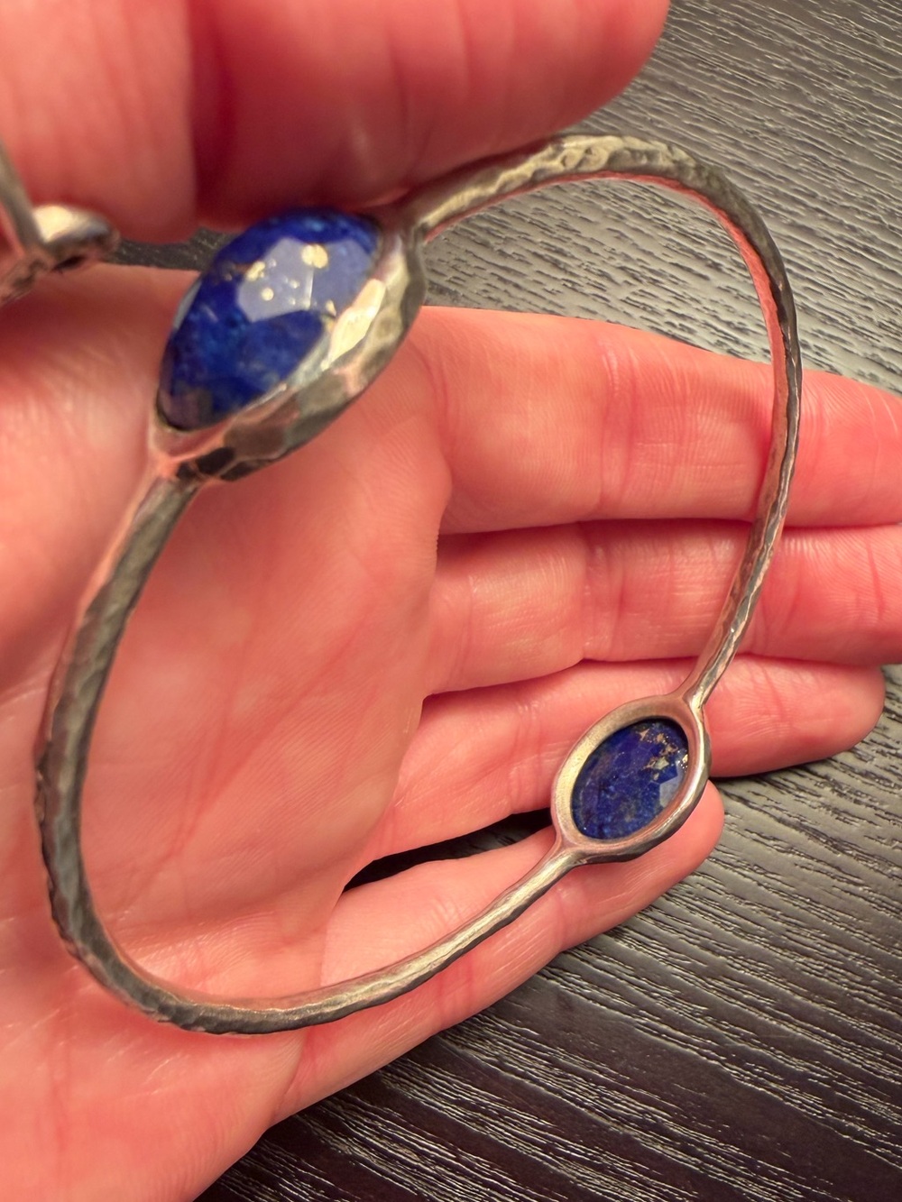 Ippolita sterling silver 2 large stone bangle - Picture 6 of 7